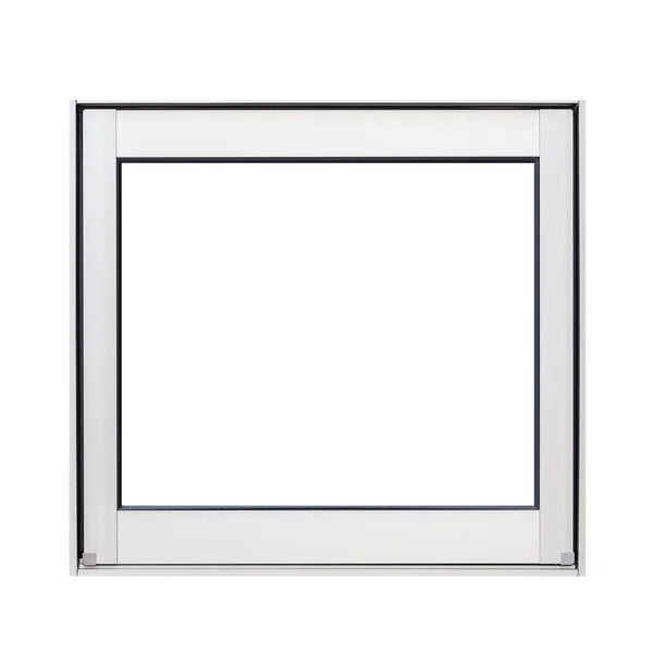 Metal Window Frame Isolted White Background — Stock Photo, Image