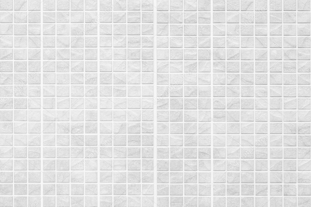 White brick wall seamless background and texture