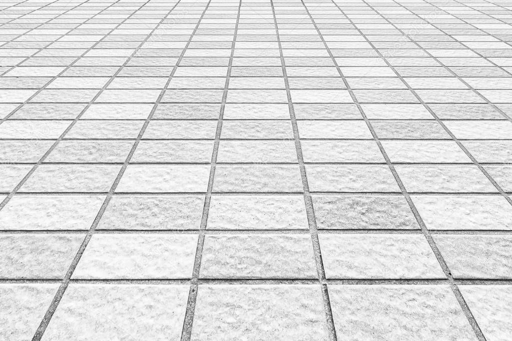 Outdoor stone block tile floor background and texture pattern