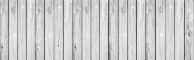 Beyaz ahşap çit doku ve arka plan Panoraması