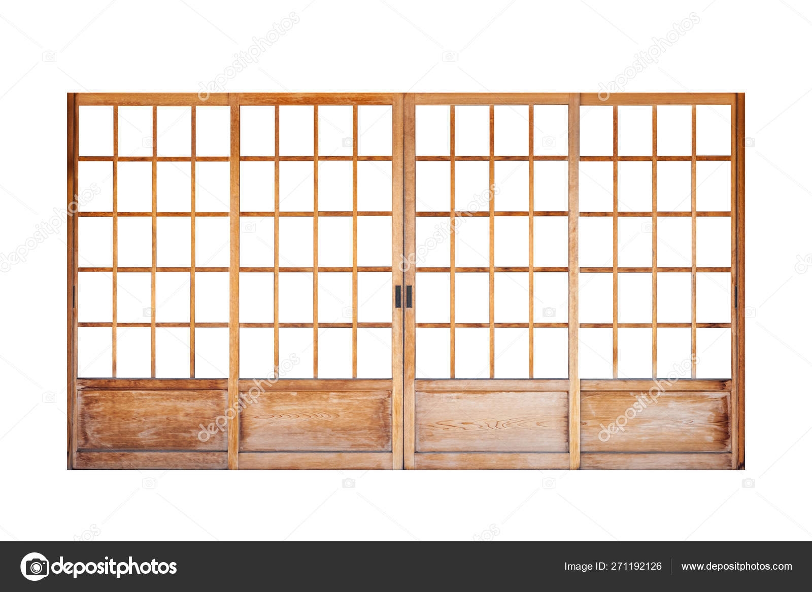 Shoji Traditional Japanese Door Window Room Divider Consisting