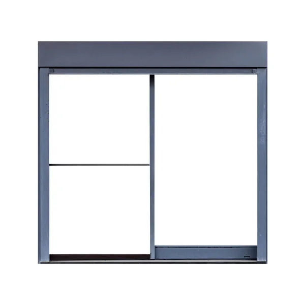 Metal Window Frame Isolated White Background — Stock Photo, Image