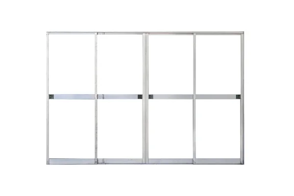 Aluminum Door Frame Isolated White Background — Stock Photo, Image