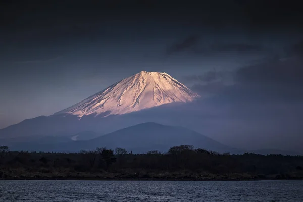 Toppen Berget Fuji Med Molnet Våren — Stockfoto