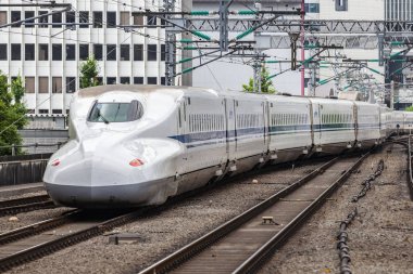 okyo- 22 Haziran : Haziran'da Japonya'da yüksek hızlı demiryolu hatları Shinkansen mermi tren ağı 22 Haziran 2015 Tokyo Japonya