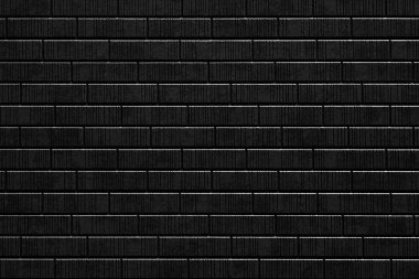 Siyah tuğla taş karo duvar deseni ve dikişsiz arka plan