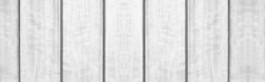 Vintage beyaz ahşap doku ve arka plan Panorama