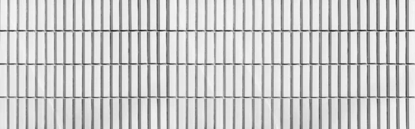 Panorama Mur Tuiles Briques Blanches Fond Texture Sans Couture — Photo