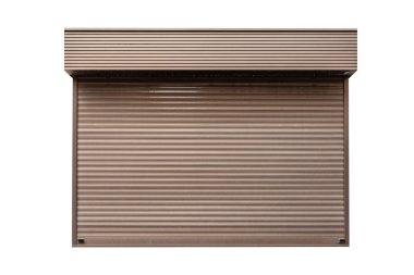 Alüminyum pencere rulobeyaz arka plan üzerinde izole