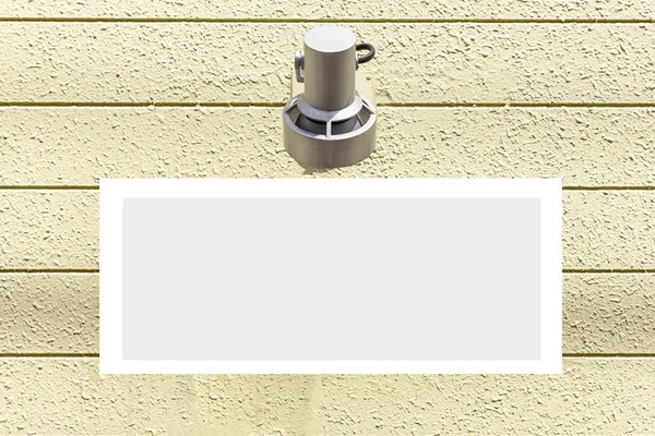 Close Blank Building Label — Stock Photo, Image