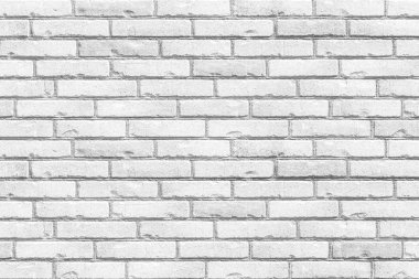 Beyaz grunge tuğla duvar arka plan Dikişsiz ve doku