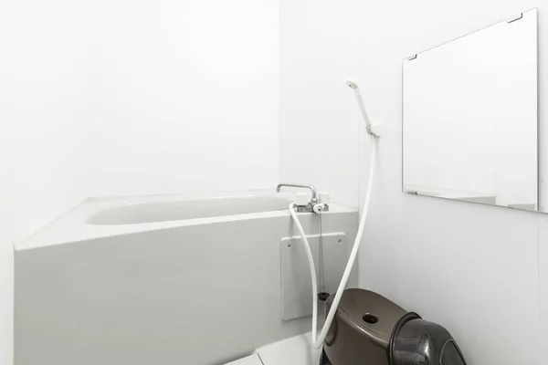 Interior Banheiro Branco Limpo — Fotografia de Stock