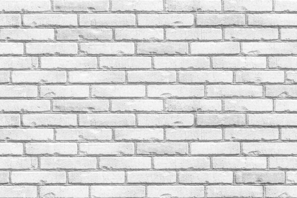 White grunge brick wall background seamless and texture