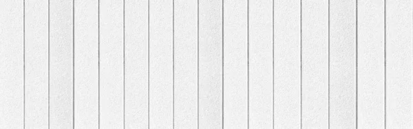 背景や装飾デザインのための空の白い板パネル木製の壁の表面テクスチャのパノラマ — ストック写真