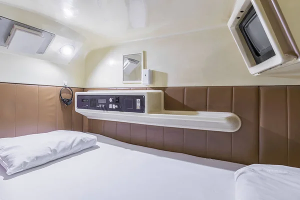 Bed at capsule hotel