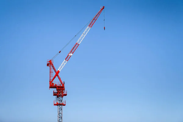 Gran Grúa Construcción Con Hermoso Cielo —  Fotos de Stock