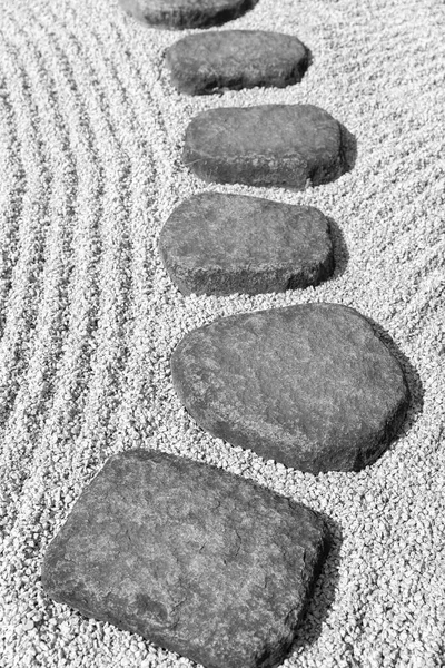 Caminho Pedra Zen Jardim Japonês — Fotografia de Stock