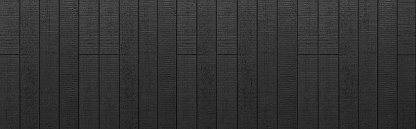 Panorama Fondo Textura Pared Madera Negra —  Fotos de Stock
