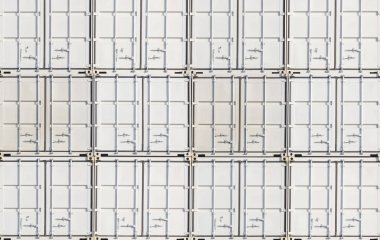 Yığınlanmış kargo konteynırları, modern endüstriyel nakliye ekipmanları...