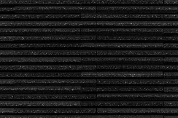 黒の石のレンガの質感と背景 壁の暗いレンガの壁のテクスチャの背景 — ストック写真