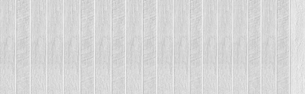 Panorama Wood Plank White Timber Texture Background Vintage Table Plywood — Stock Photo, Image