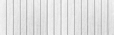 Ahşap ahşap panorama beyaz kereste dokusu arka plan. Yazın fotokopi alanı için eski masa kontrplak ahşap ahşap parke..