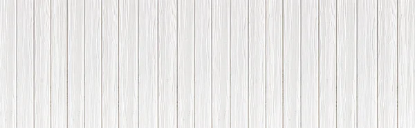 Panorama Dřevěné Desky Bílé Dřevo Textury Pozadí Ročník Stůl Překližky — Stock fotografie