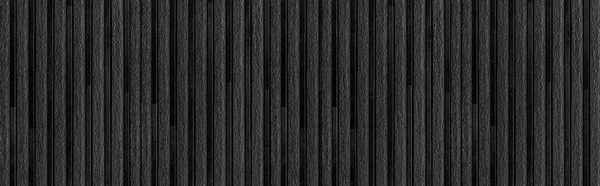 Panorama Modern Black Stone Wall Stripes Texture Seamless Background — Stock Photo, Image