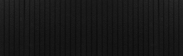 Panorama Black Stone Wall Stripes Texture Seamless Background — Stock Photo, Image