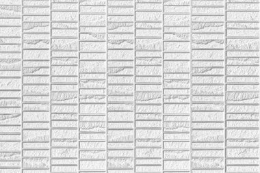 Çizgili ve pürüzsüz arkaplanı olan modern beyaz taş duvar