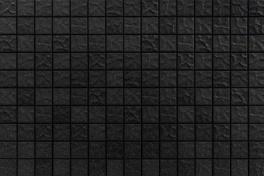 Koyu seramik seramik döşeme dokusu. Siyah ve beyaz, siyah arkaplan, siyah doku, siyah döşeme dokusu