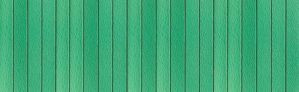 Panorama Zielonej Malowanej Blachy Ocynkowanej Tekstury Ogrodzenia Płynnego Tła — Zdjęcie stockowe