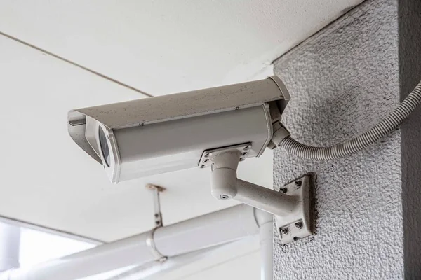 Sistema Seguridad Videocámara Pared Del Edificio — Foto de Stock