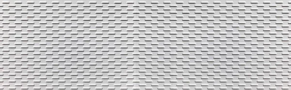 Panorama Der Weißen Wellblechhintergrund Und Textur Oberfläche Oder Galvanisieren Stahl — Stockfoto