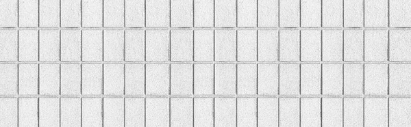 Panorama Der Weißen Betonsteinwand Nahtlosen Hintergrund Und Textur — Stockfoto