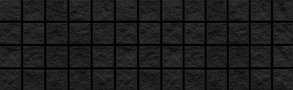 Panorama Texture Fond Brique Pierre Noire Fond Texture Mur Brique — Photo