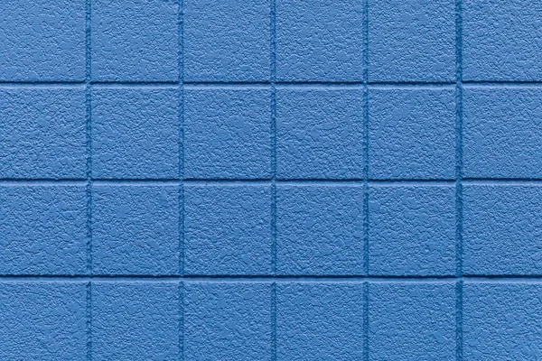 Parede Bloco Cimento Textura Azul Pintada Mar Fundo Sem Costura — Fotografia de Stock
