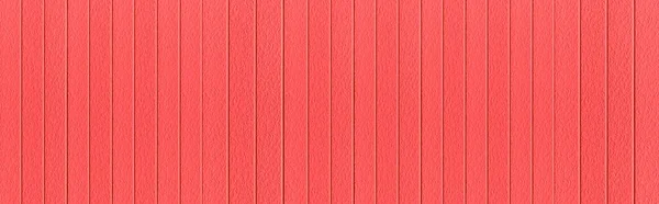 Panorama Red Galvanized Iron Fence Panels Texture Seamless Background — Stock Photo, Image