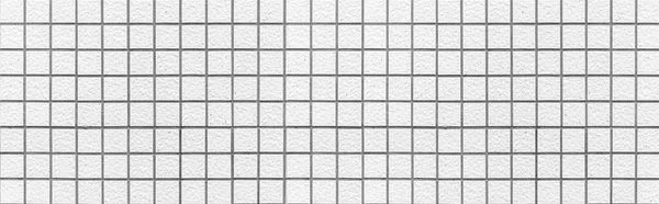 Panorama White Mosaic Tile Pattern Seamless Background — Stock Photo, Image