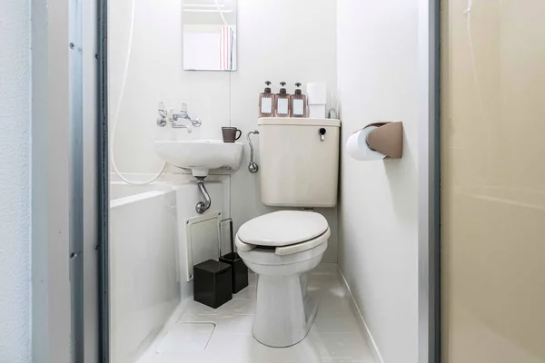 Toilette Alten Stil Einer Kleinen Toilette Einem Holzhaus — Stockfoto