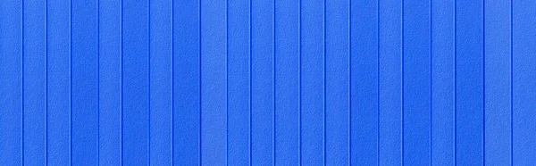 Panorama Modrých Pozinkovaných Plotu Panelů Textury Bezešvé Pozadí — Stock fotografie