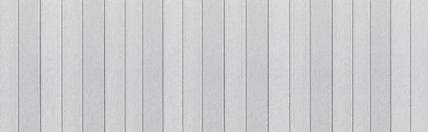 ホワイト亜鉛メッキ鉄フェンスパネルの質感とシームレスな背景のパノラマ — ストック写真