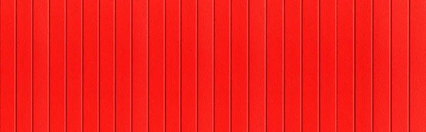 Panorama Fondo Metal Corrugado Rojo Superficie Textura Acero Galvanizado — Foto de Stock