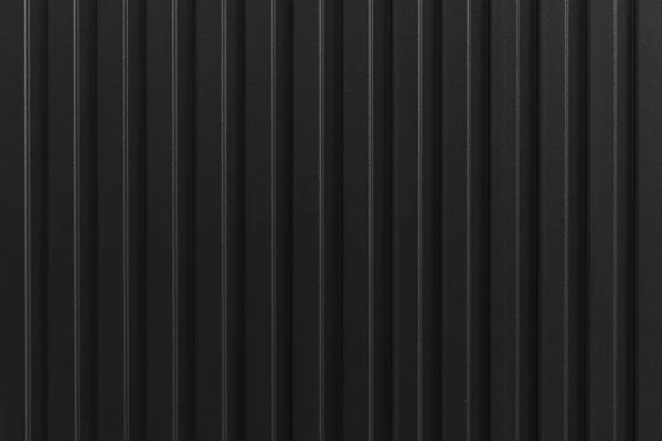 Black Corrugated Metal Background Texture Surface Galvanize Steel — Stock Photo, Image