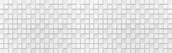 Panorama Van Moderne Witte Stenen Muur Met Strepen Textuur Naadloze — Stockfoto