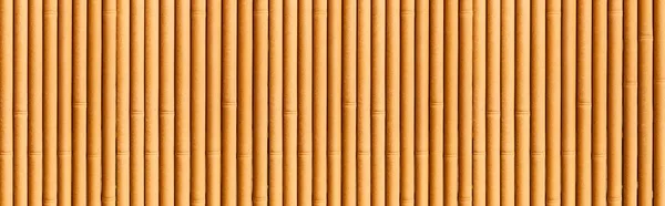 Bambu Duvarından Bambu Çit Dokusundan Panorama Close Eski Kahverengi Ton — Stok fotoğraf