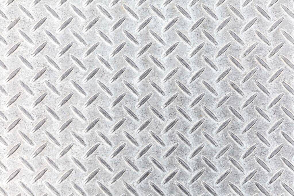 Silver diamond plate texture and background seamless 