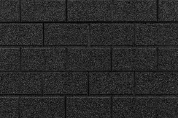 Blocco Pietra Nera Muro Senza Soluzione Continuità Sfondo Texture Modello — Foto Stock