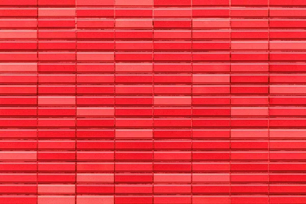 Red Color Stone Brick Wall Texture Seamless Background — Stock Photo, Image