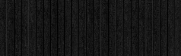 Panorama Textura Tablón Madera Negra Alta Resolución Fondo Sin Costuras —  Fotos de Stock
